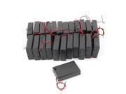 24Pcs ON OFF Switch Battery Holder Box w Cover for 3 x 1.5V AA Batteries