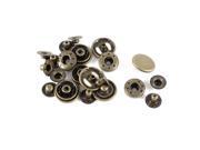 6sets Retro Style Snap Fasteners Popper Stud Press Sewing Buttons 17mm