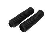 Unique Bargains Pair Front Fork Cover Shock Absorber Dust Rubber Cover Black for Motorbike