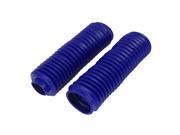 Unique Bargains Motorbike Motorcycle Front Shock Absorber Boot Dust Rubber Cover Blue Pair
