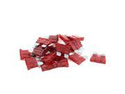 20 Pcs Red Casing 10A Blade Fuse 19mmx19mm Car Auto Fuses Replacements