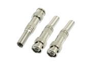 Unique Bargains 3 x Soldering BNC Male Plug RF Connector w Spring for Coaxial Cable