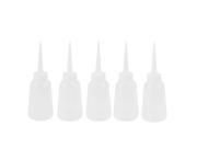 150ml Industrial Clear Plastic Glue Gel Oil Squeeze Bottle Dispenser 5pcs