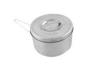 Portable 5.3 Dia Round Shaped Stainless Steel Lunch Box Holder