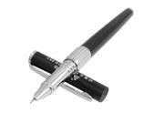 Unique Bargains Unique Bargains Student Black Shell 0.7mm Dia Hooded Nib Writing Fountain Pen