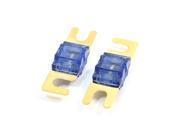 2 Pcs Blue 60A AFS Power Wire Two Prong Blade Fuse for Car Audio