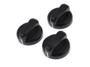 Unique Bargains 3 Pcs Cooker Gas Stove Plastic 8mm Dia Mount Hole Rotary Knobs for Stove