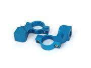 Unique Bargains 2 Pcs Blue Handle Bar Mirror Mount Holder Clamp for Motorcycle