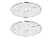 Unique Bargains 2pcs 8 Stainless Steel Home Kitchen Cooker Flat Steamer Rack Inserts