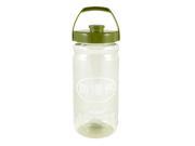 Unique Bargains Travel Army Green Lid Clear Plastic Drinking Cup Water Bottle 2800ML