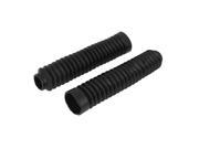 Unique Bargains Autobicycle Motorcycle Front Shock Absorber Boot Dust Rubber Cover Black Pair