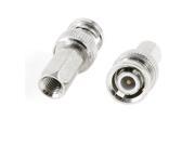 Unique Bargains 2pcs CCTV Security Camera BNC Male Twist On Jack Coaxial Connector Adapter