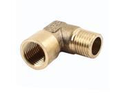1 4 PT Femle to Male F M Equal Brass Pipe Elbow Fitting Adapter
