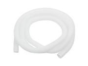 Unique Bargains 6.5Ft 2M Wave Type Flexible White Plastic Drain Hose Pipe Tube for Faucet