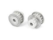 Unique Bargains 2 Pieces Stainless Steel 6mm Bore 6mm Pitch 15T Timing Pulley for 11mm Wide Belt