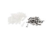 Unique Bargains 50Pcs FDD1.25 250 22 16AWG Clear PVC leeve Insulated Female Spade Crimp Terminal