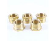 Unique Bargains 5 x 3 4 PT Male x 1 2 PT Female Brass Pipe Reducing Hex Bushing Fitting Coupler