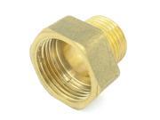 Unique Bargains Male to Female 1 2 PT to 3 4 PT Fuel Pipe Hex Reducing Bushing Plumbing Fitting