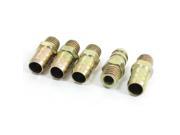 9 25 Hose Barb x M12 x 1.75 Thread Air Fuel Water Brass Fitting Coupling 5 Pcs