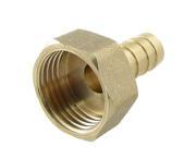 Unique Bargains Replaceable 10mm Hose Brass Straight Barb Barbed Connector 1 2 Female Thread