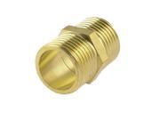 Unique Bargains Equal 1 2 PT Male to Male M M Brass Hex Nipple Quick Connector Coupler Fitting