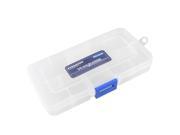 Clear White Plastic 10 Slots Electronic Components Storage Case Organizer