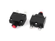 2pcs AC125 250V 15A Push Reset Button Circuit Breaker Thermal Overload Protector