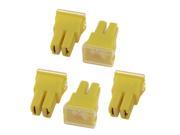 5 Pieces Yellow Plastic Shell Female PAL Fuse 60A for Truck Car