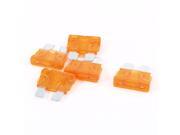 5pcs 5A Automotive Car Auto Orange Plastic Coated Mini Blade Fuses