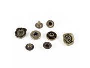 2 x Rose Cap Snap Fasteners Press Sewing Studs for Jeans Leather Canvas