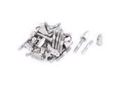 Unique Bargains 20 Pcs M6 6mm Motorcycle Exhaust Pipe Muffler Screw Bolt Nut for CG125