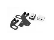 Unique Bargains Motorcycle Turn Signal Light Holder Mounting Brackets Set Black for ZJ125