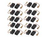 Power Tool 15mm x 9mm x 6mm Electric Motor Carbon Brushes 10 Pairs