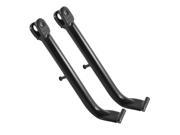 2 Pcs Black Metal Motorcycle Motorbike Kickstand Side Stand Support for CG125