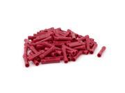 Unique Bargains 83Pcs Dual Ends Insulated Female Crimp Terminal Cable Connector Red for AWG22 16