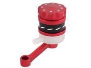 Unique Bargains Red Motorcycle Refitting Cylindrical Front Pump Brake Oil Cup