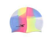 Colorful Elastic Silicone Water Sports Swimming Cap Hat For Adult Swimmer