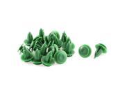 Unique Bargains 100 Pcs Green Plastic Push Type Moulding Trim Panel Door Retainer Clip