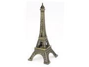 Metal France Micro Paris Eiffel Tower Model Ornament Bronze Tone 15cm High