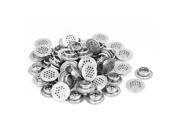 100pcs Metal 19mm Bottom Dia Perforated Round Mesh Air Vents Ventilation Louvers