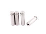 Hardware Stainless Steel Glass Standoff 12mm x 40mm 4Pcs