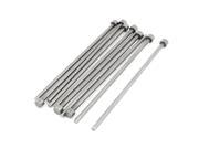 10 Pcs Silver Gray 6mm Head 3mm Shank Steel Round Straight Ejector Pin