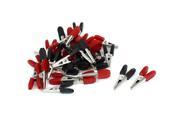 32pcs Alligator Clips Terminal Test Electrical Battery Crocodile Clamp Red Black