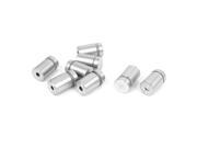 Unique Bargains 16mm x 25mm Stainless Steel Advertising Screw Nails Glass Standoff 8 Pcs