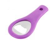 Household Bar Plastic Grip Milk Juice Beer Bottle Can Opener Purple