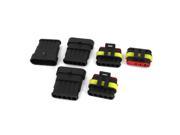 Unique Bargains Car Truck Boat 5 Pin Way Waterproof Connector 3 Kit