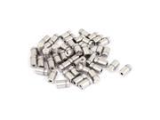 12mmx20mm Stainless Steel Decorative Advertising Screw Nails Silver Tone 50Pcs