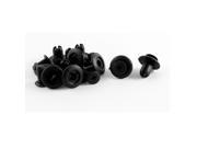 10 Pcs Black Plastic Splash Defender Push Type Trim Mat Clips for Hyundai