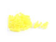 20 Pcs 21mm Long 9mm Hole Plastic Rivet Trim Fastener Moulding Clips Yellow