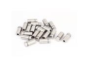 Unique Bargains 12mmx25mm Stainless Steel Decorative Advertising Screw Nails Silver Tone 20Pcs